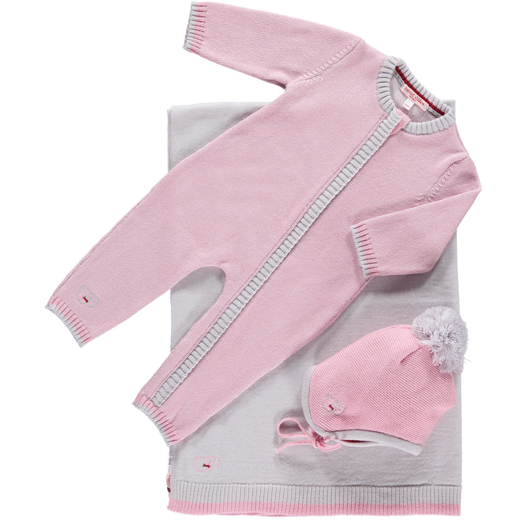 Scarlet Ribbon Merino Daysuit Baby Gift Set - Rose