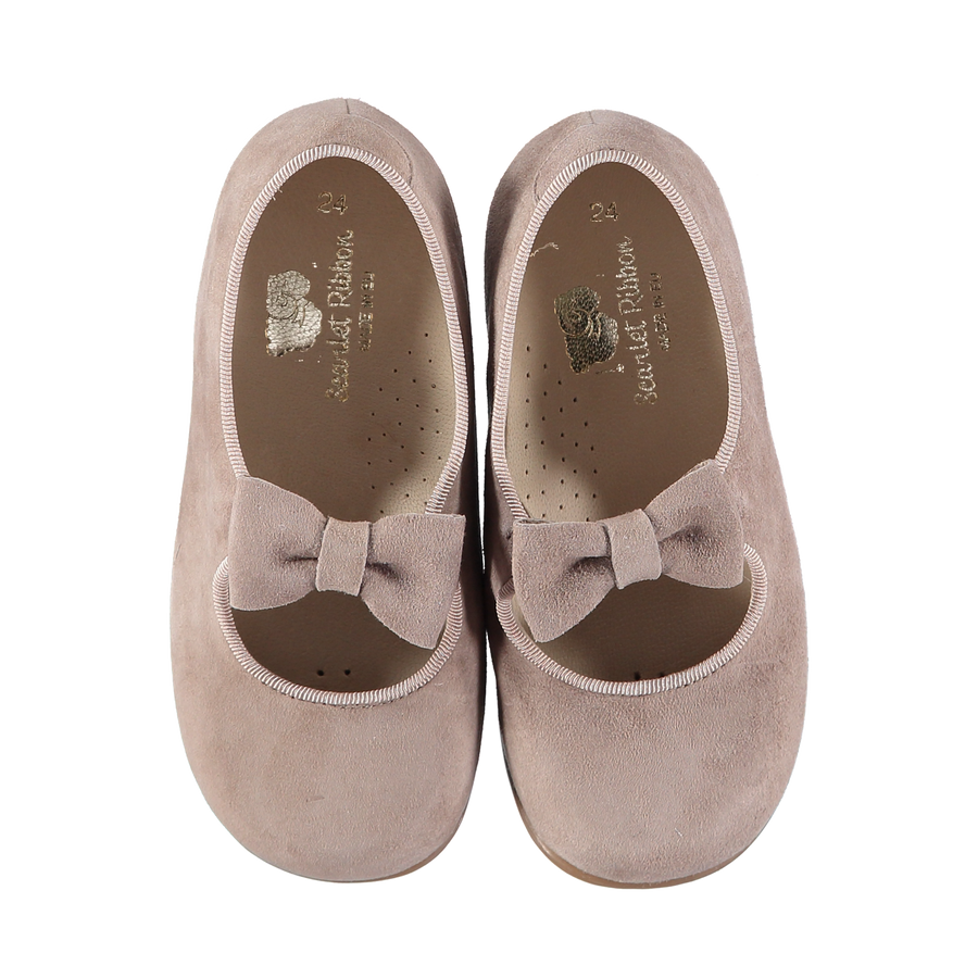 First Steps Sophia Bow Shoes - Taupe