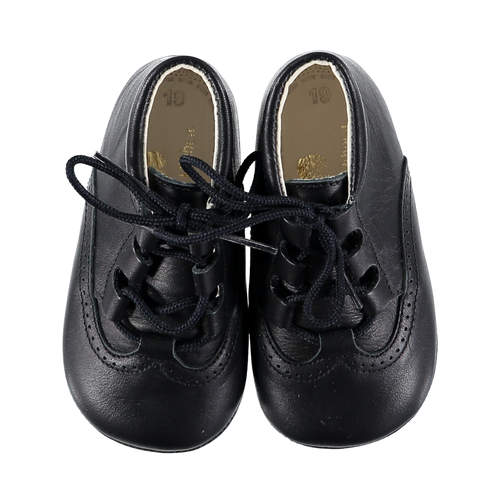 Soft Leather Baby Bronte Boots - Dark Blue
