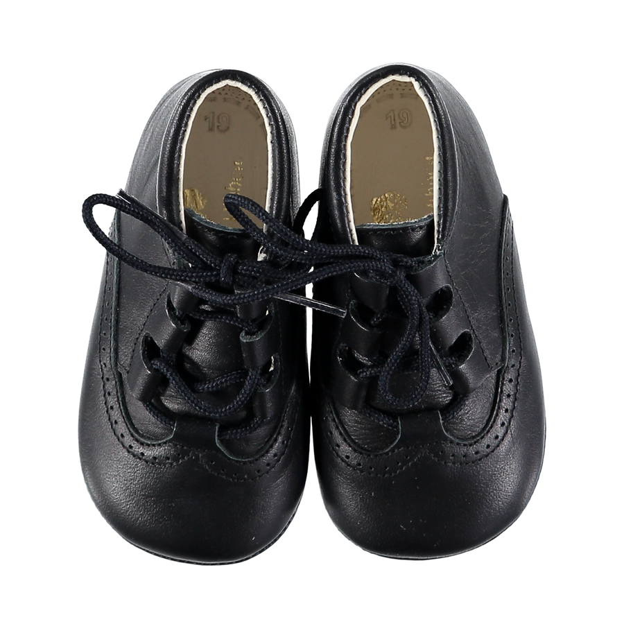 Soft Leather Baby Bronte Boots - Dark Blue