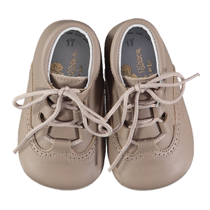 Soft Leather Baby Bronte Boots - Taupe