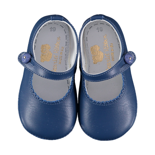 Soft Leather Baby 'Lucy' Shoes - French Navy